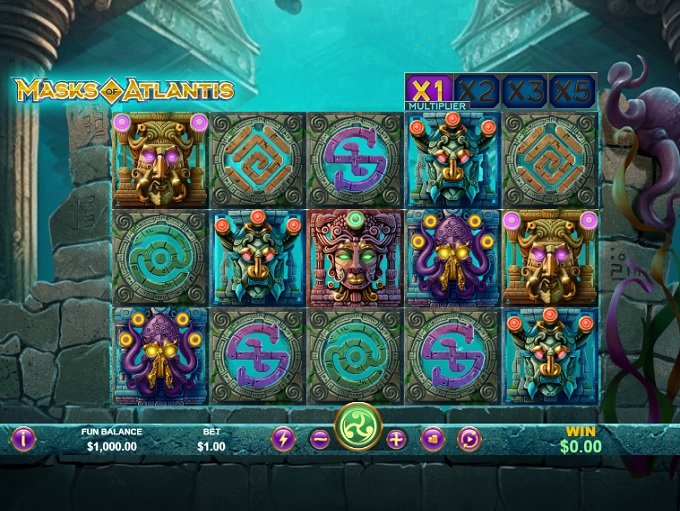 Discover Ancient Treasures in Masks of Atlantis Slot 2