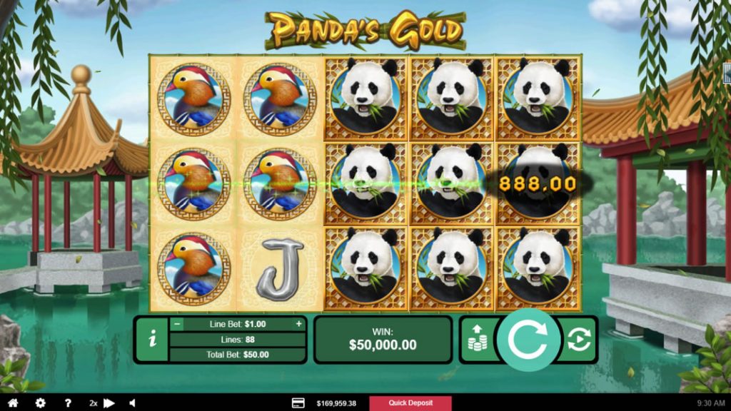 Discover Riches with Panda's Gold Slot 3