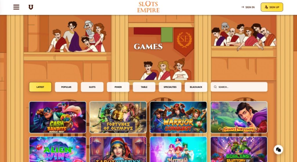 Welcome to the Slots Empire Online Casino Blog 2